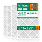 SUIXINEYI 16x25x1 MERV 11 Ventilation Air Filter, HVAC and AC Furnace Replacement Filter For Whole House Residential Air Systems