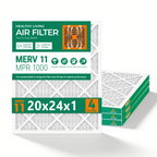 20x24x1 MERV 11 Air Filter by SUIXINEYI, High-Efficiency HVAC Air Conditioner Furnace Filter for Allergies, Pet Hair, Dust & Smoke Removal
