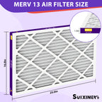 SUIXINEYI HVAC Air Filter 16 x 25 x 1 MERV13, Replacement Furnace and AC Filter