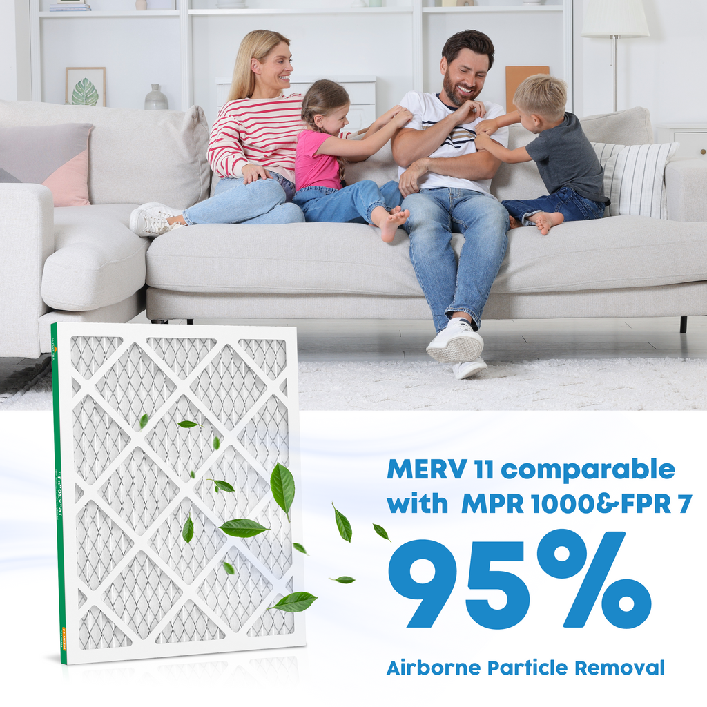 SUIXINEYI 16x20x1 MERV 11 Air Filter, HVAC, Air Conditioning and Furnace Filter for Dust, Pet Dander, Smoke and Allergies
