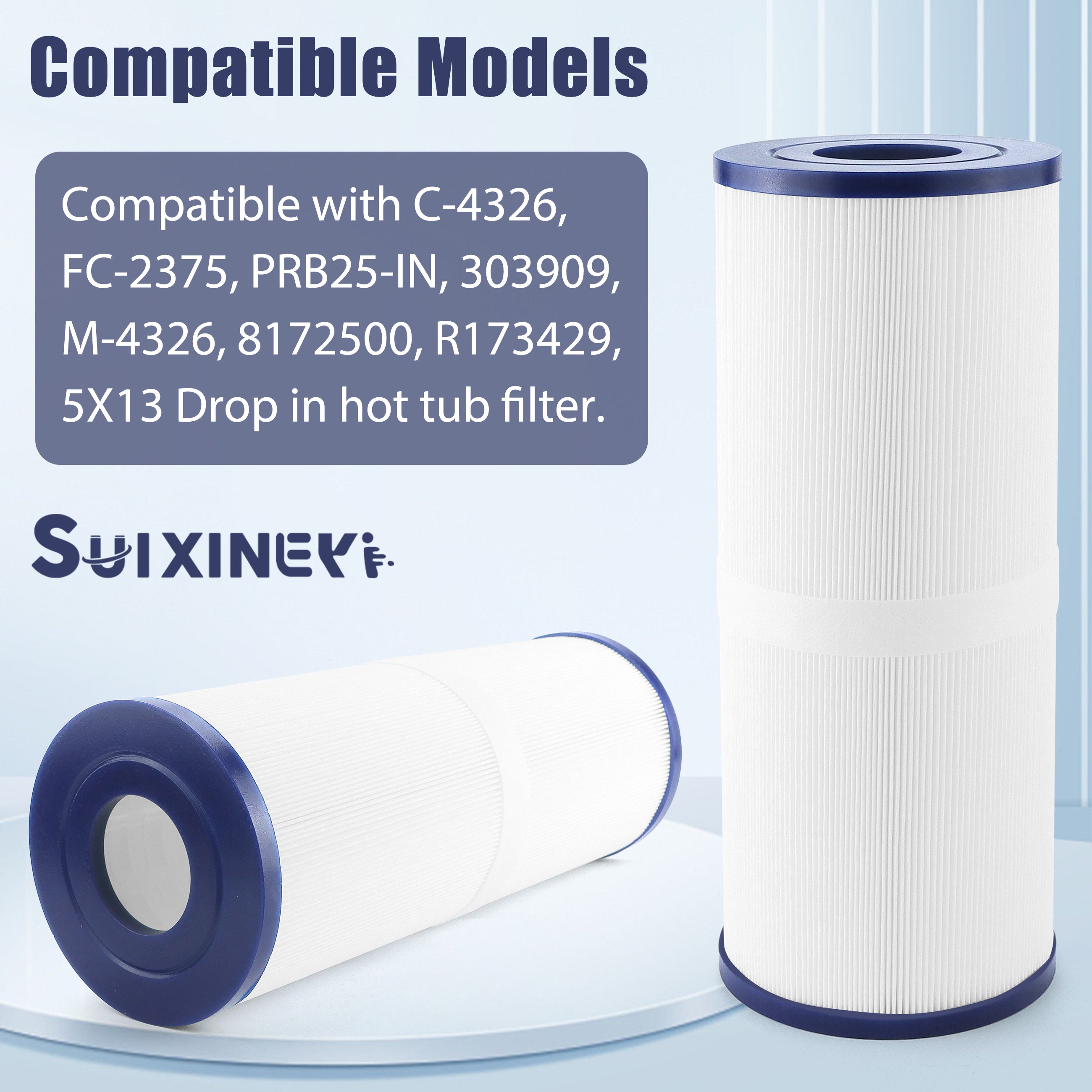 SUIXINEYI PRB25-In Spa Filter Compatible with Unicel c-4326 25Sq.ft Guardian 413-106 Filbur FC-2375 Pentair
