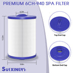 SUIXINEYI PWW50P3 SPA Filter Replacement for nicel 6CH-940, Filbur FC-0359, 817-0050, 25252, 03FIL1400
