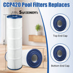 SUIXINEYI C-7471 Spa Filter Compatible with CCP420, Clean and Clear Plus 420, PCC105-PAK4, R173576, 570-0425-07, 07077, 178584, 817-0106, FC-6470,