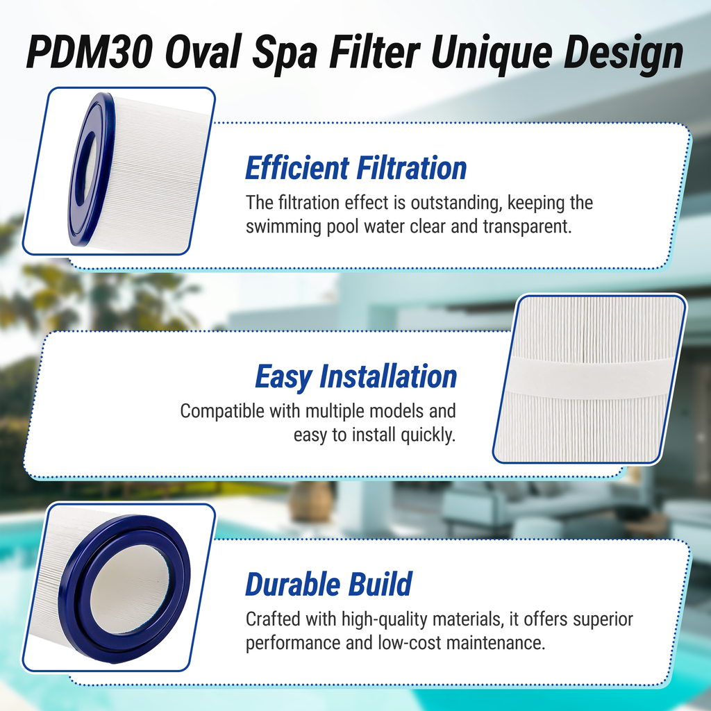 SUIXINEYI Spa Oval Filter PDM30 Compatible with Dream Maker Hot Tubs 461269, 261272, 361269, 461272