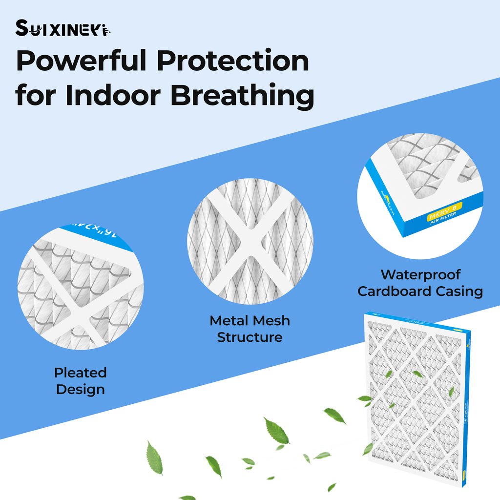 SUIXINEYI 16x20x1Air Filter, MERV 8, For Home AC Furnace and HVAC