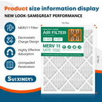 MERV 11 18x24x1 Furnace Air Filter SUIXINEYI, Durable HVAC Air Conditioning Filter For Long-Term Indoor Ventilation Use