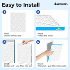 SUIXINEYI Long Service Life MERV8 20x25x1 Pleated HVAC Filter, Smooth Airflow Replacement AC Furnace Air Filter