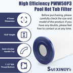 SUIXINEYI PRB25-In Spa Filter Compatible with Unicel c-4326 25Sq.ft Guardian 413-106 Filbur FC-2375 Pentair