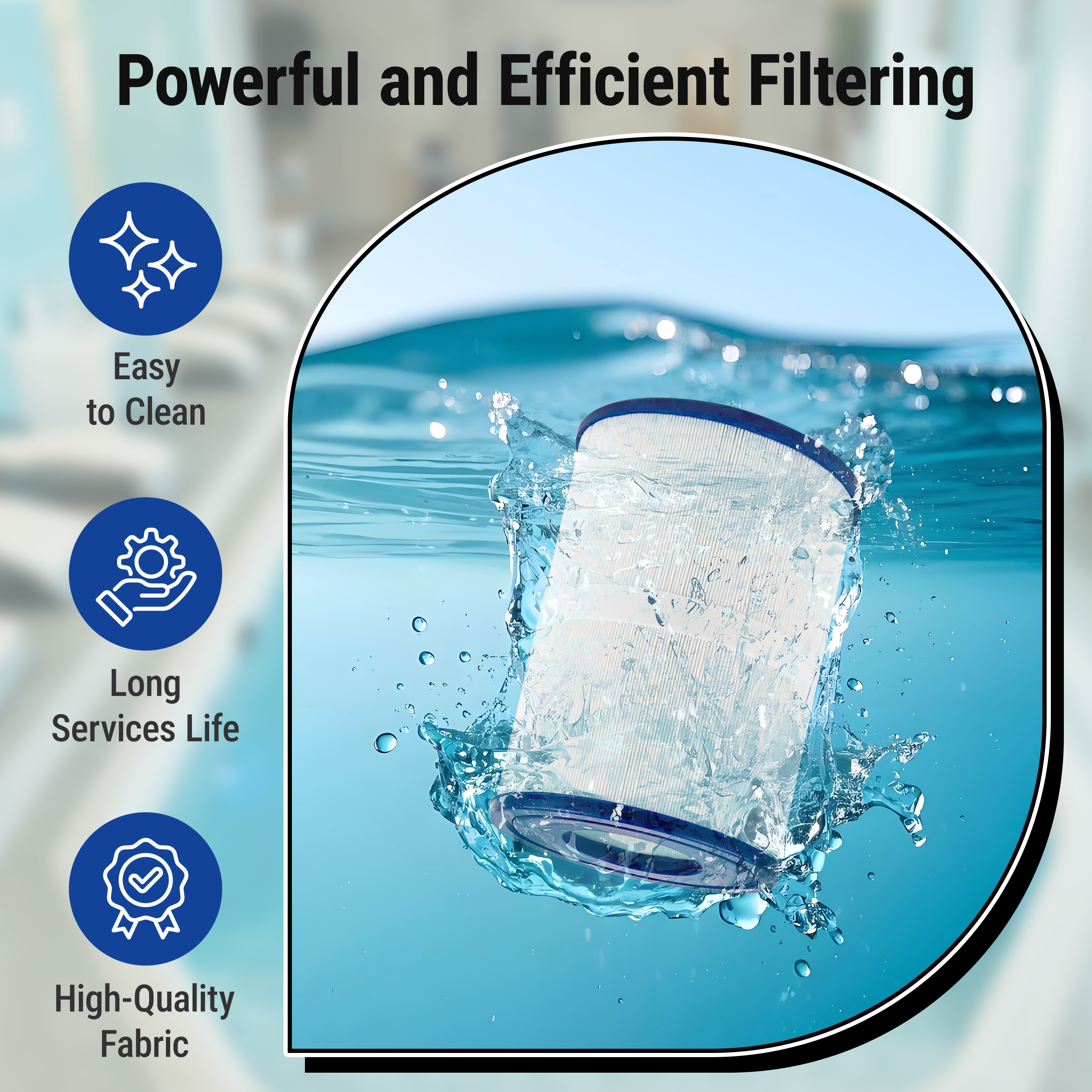 SUIXINEYI Spa Oval Filter PDM30 Compatible with Dream Maker Hot Tubs 461269, 261272, 361269, 461272