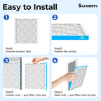 SUIXINEYI 18x20x1 MERV 8 Air Filter, Captures Dust, Lint and Pollen