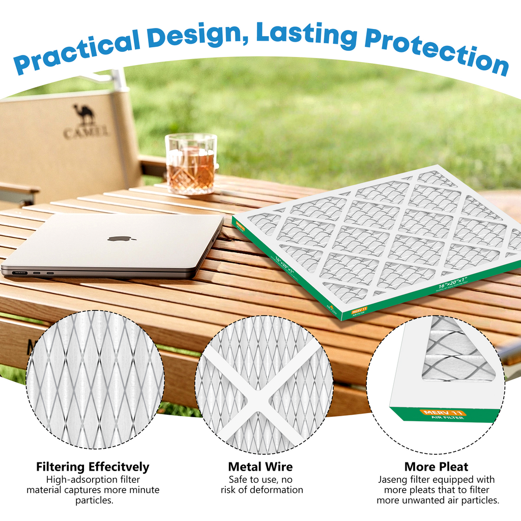 SUIXINEYI 16x20x1 MERV 11 Air Filter, HVAC, Air Conditioning and Furnace Filter for Dust, Pet Dander, Smoke and Allergies