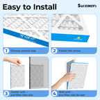SUIXINEYI 16x20x1Air Filter, MERV 8, For Home AC Furnace and HVAC