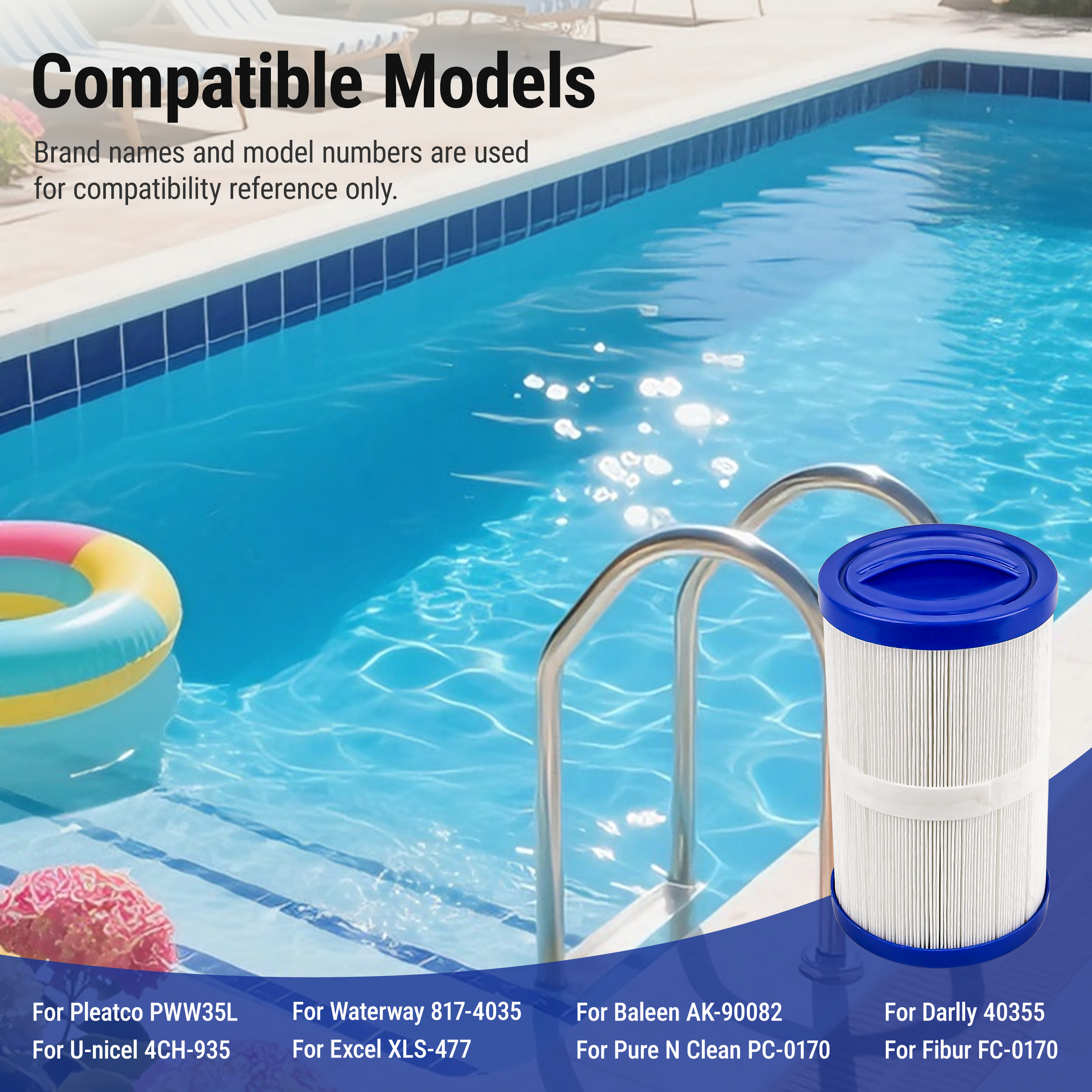 SUIXINEYI PWW35L Hot Tub Filter Replacement, 4CH-935, 817-4035, FC-0170, SD-01235, PDC580-AFS, X268554, X268535
