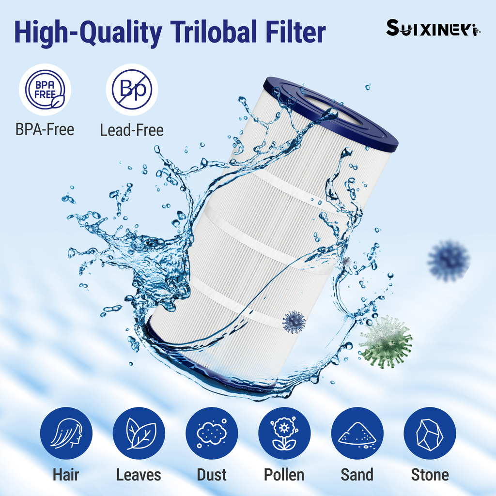 SUIXINEYI Replacement for Pool Filter Hot Tub Filter PA90, CX900RE, C900, Filbur FC-1292, Unicel C-8409, Clearwater II ProClean 100, Posi-Clear Sta-Rite PXC95
