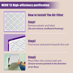 SUIXINEYI 20 x 20 x 1 MERV 13 HVAC Filter, Disposable Furnace Air Filter Traps Fine Dust, Pet Dander and Smoke Irritants