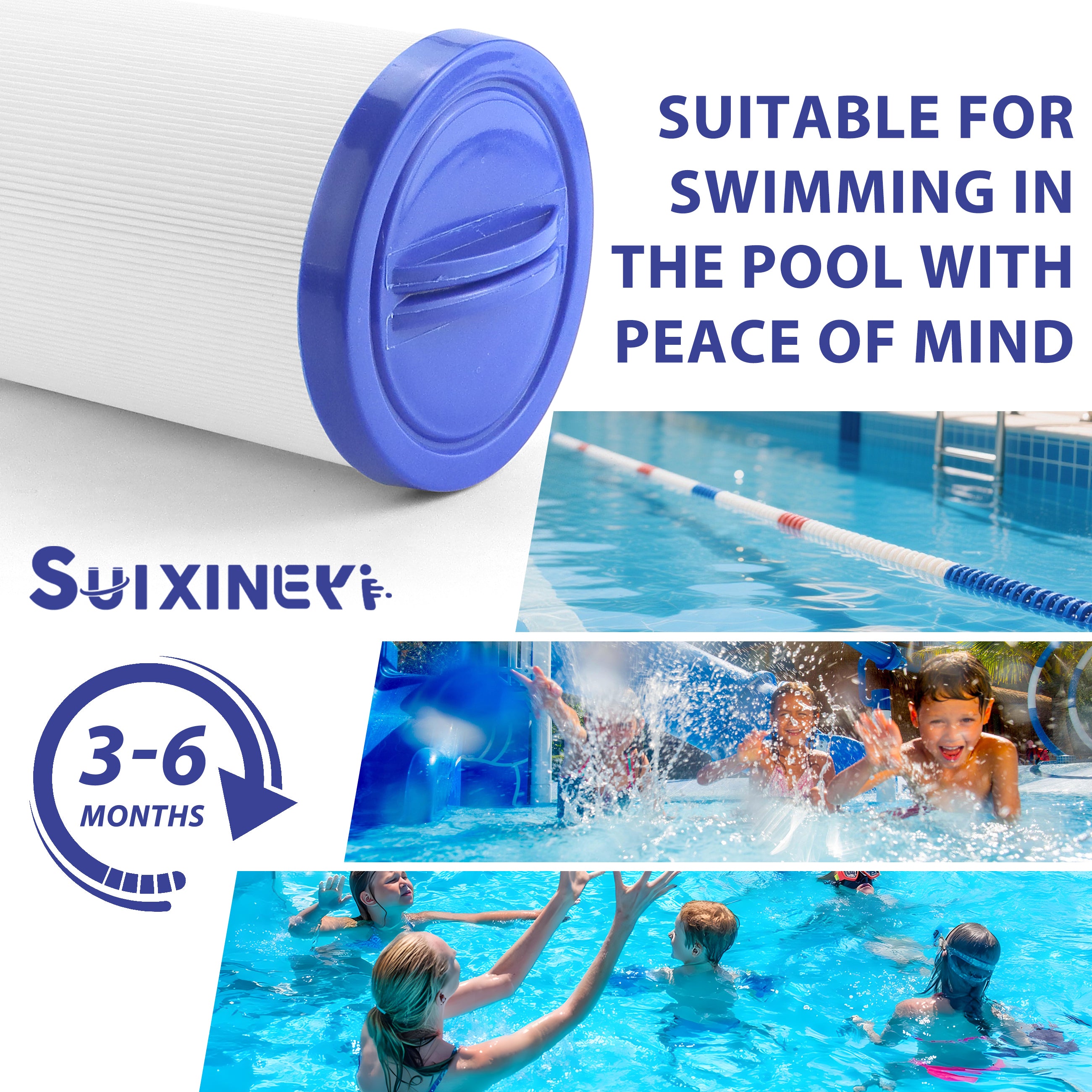 SUIXINEYI PWW50L Spa Filter Replaces 200702, fil50-5d13h15fct-3, Filbur FC-0172, SD-01143, 817-4050, FD2007