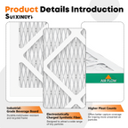 20x24x1 MERV 11 Air Filter by SUIXINEYI, High-Efficiency HVAC Air Conditioner Furnace Filter for Allergies, Pet Hair, Dust & Smoke Removal
