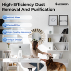 SUIXINEYI Long Service Life MERV8 20x25x1 Pleated HVAC Filter, Smooth Airflow Replacement AC Furnace Air Filter