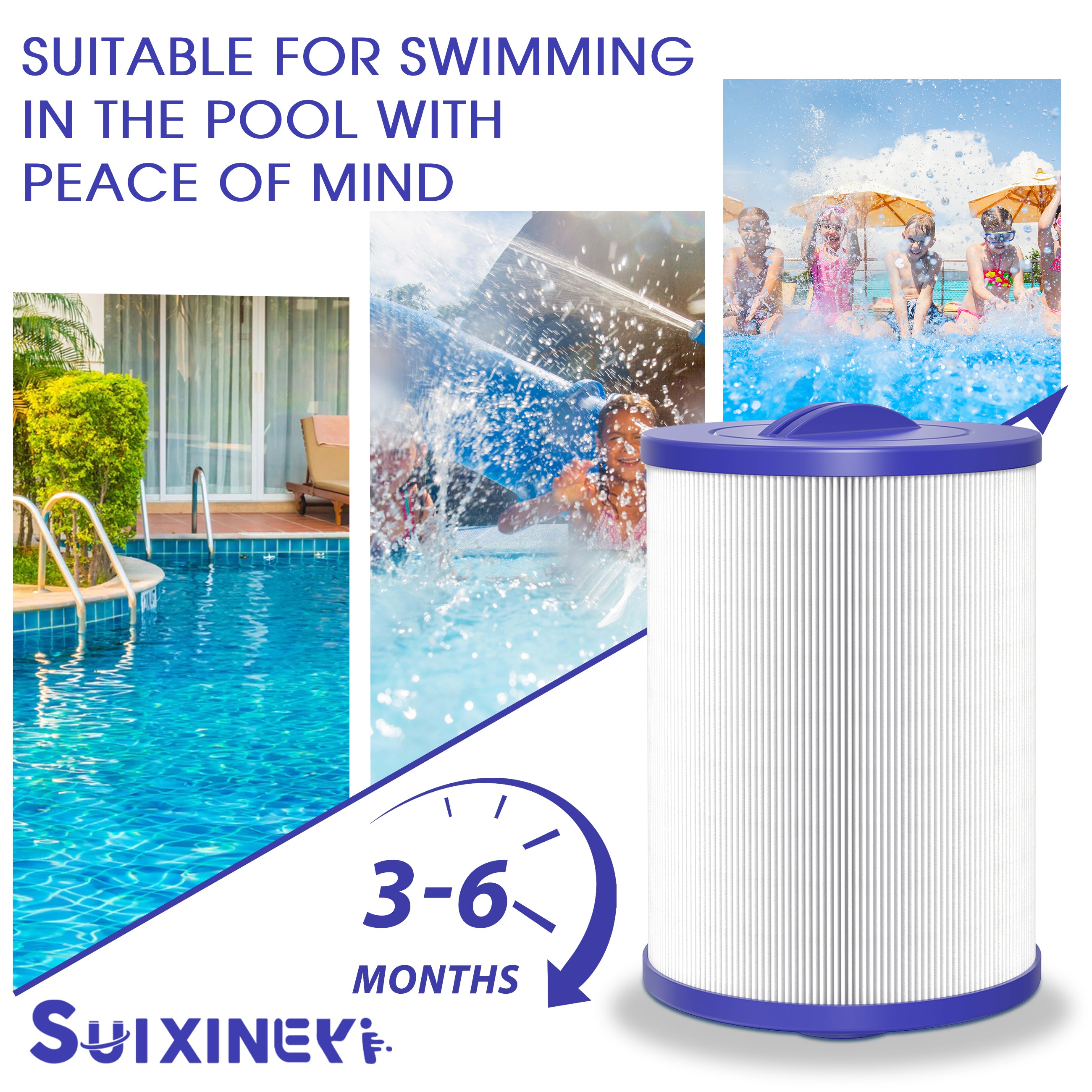 SUIXINEYI PWW50P3 SPA Filter Replacement for nicel 6CH-940, Filbur FC-0359, 817-0050, 25252, 03FIL1400