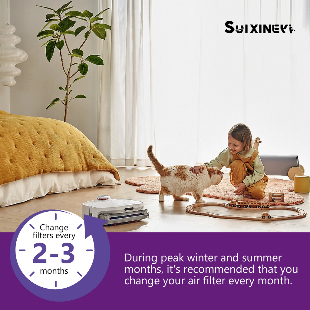 SUIXINEYI MERV 11 20x20x1 Pleated Air Filter, Replacement HVAC Furnace and AC Filter Captures Dust, Smoke, Pet Dander and Household Allergens