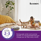 SUIXINEYI MERV 11 20x20x1 Pleated Air Filter, Replacement HVAC Furnace and AC Filter Captures Dust, Smoke, Pet Dander and Household Allergens