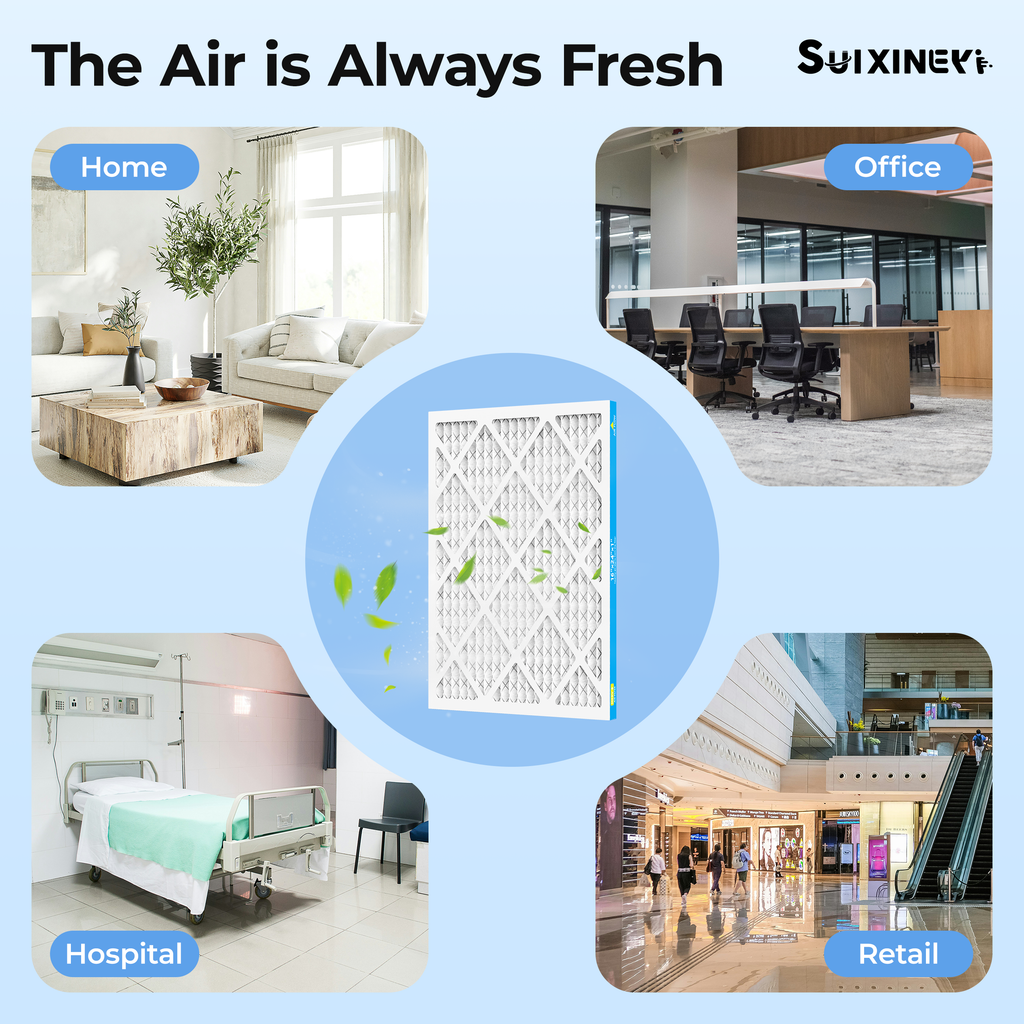 SUIXINEYI 16x20x1Air Filter, MERV 8, For Home AC Furnace and HVAC