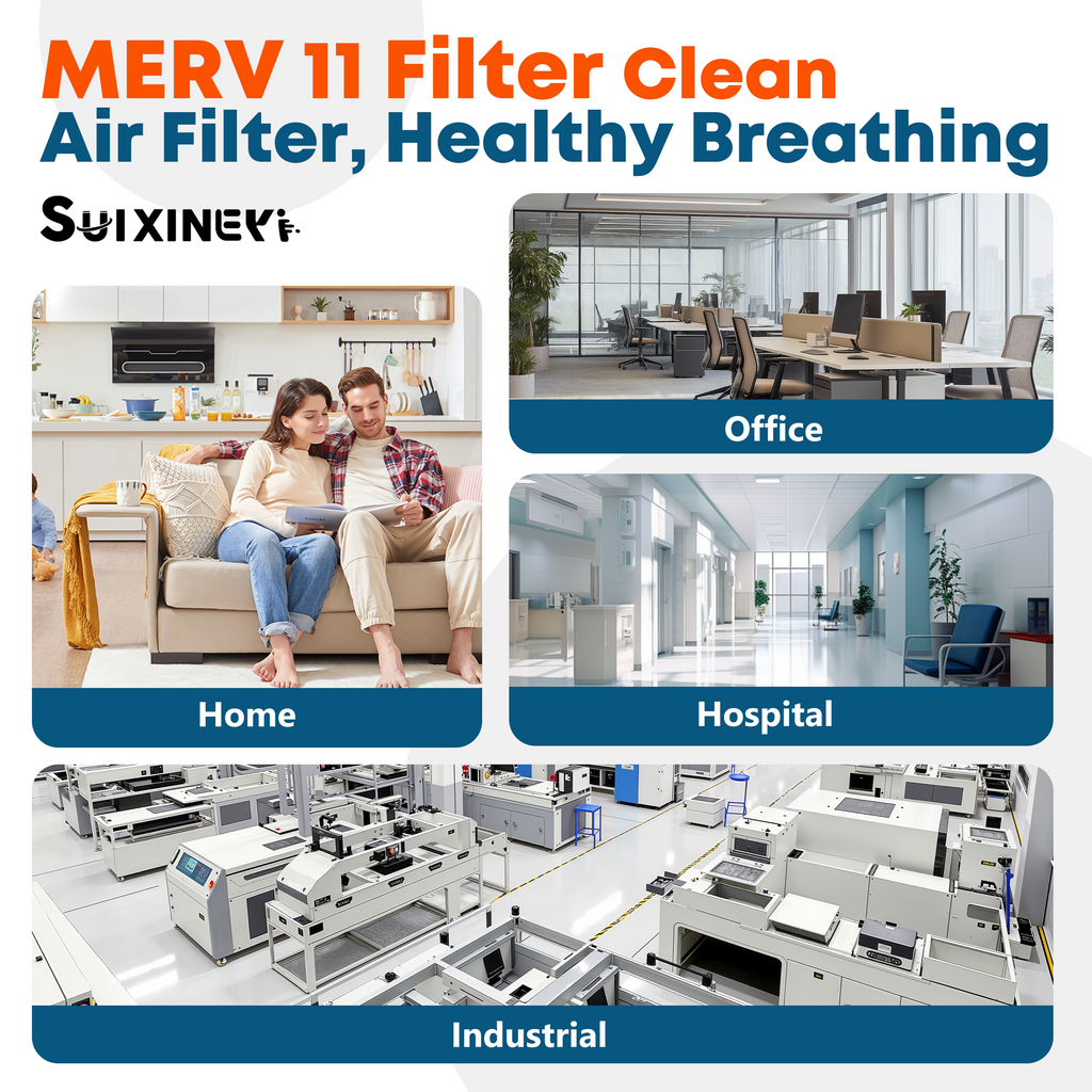 MERV 11 18x24x1 Furnace Air Filter SUIXINEYI, Durable HVAC Air Conditioning Filter For Long-Term Indoor Ventilation Use