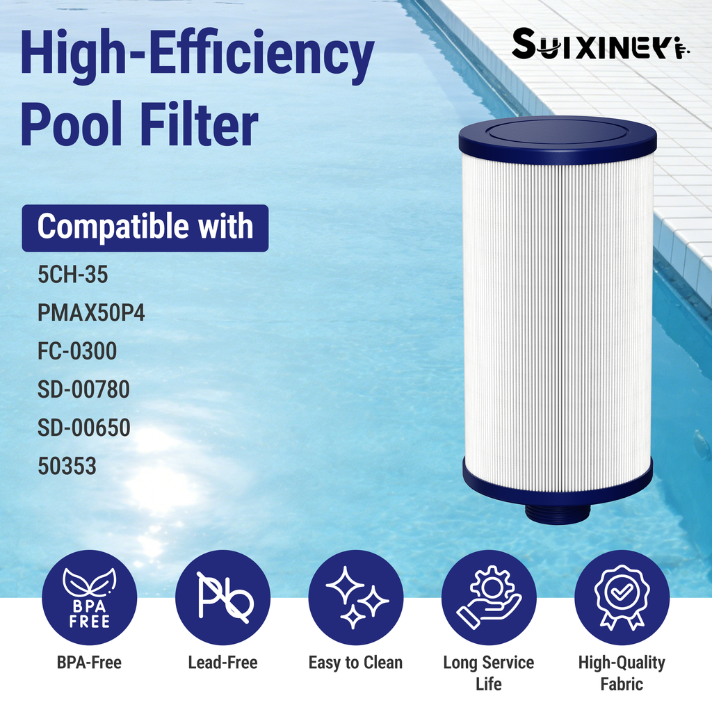 SUIXINEYI 303279 Hpt Tub Filter Pool Filter Compatible with Watkins 303279, PFF42TC-P4, FC-2402, 5CH-37, Spa Filter for Lifesmart, Freeflow, Hydromaster, Grandmaster