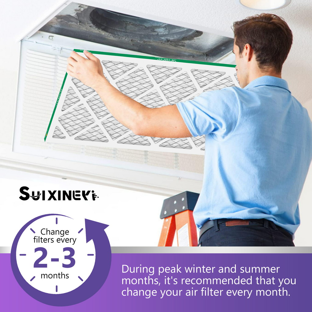 14x24x1 MERV 11 Air Filter by SUIXINEYI, High Flow HVAC Air Conditioner Furnace Filter Compatible With Residential Vent Units