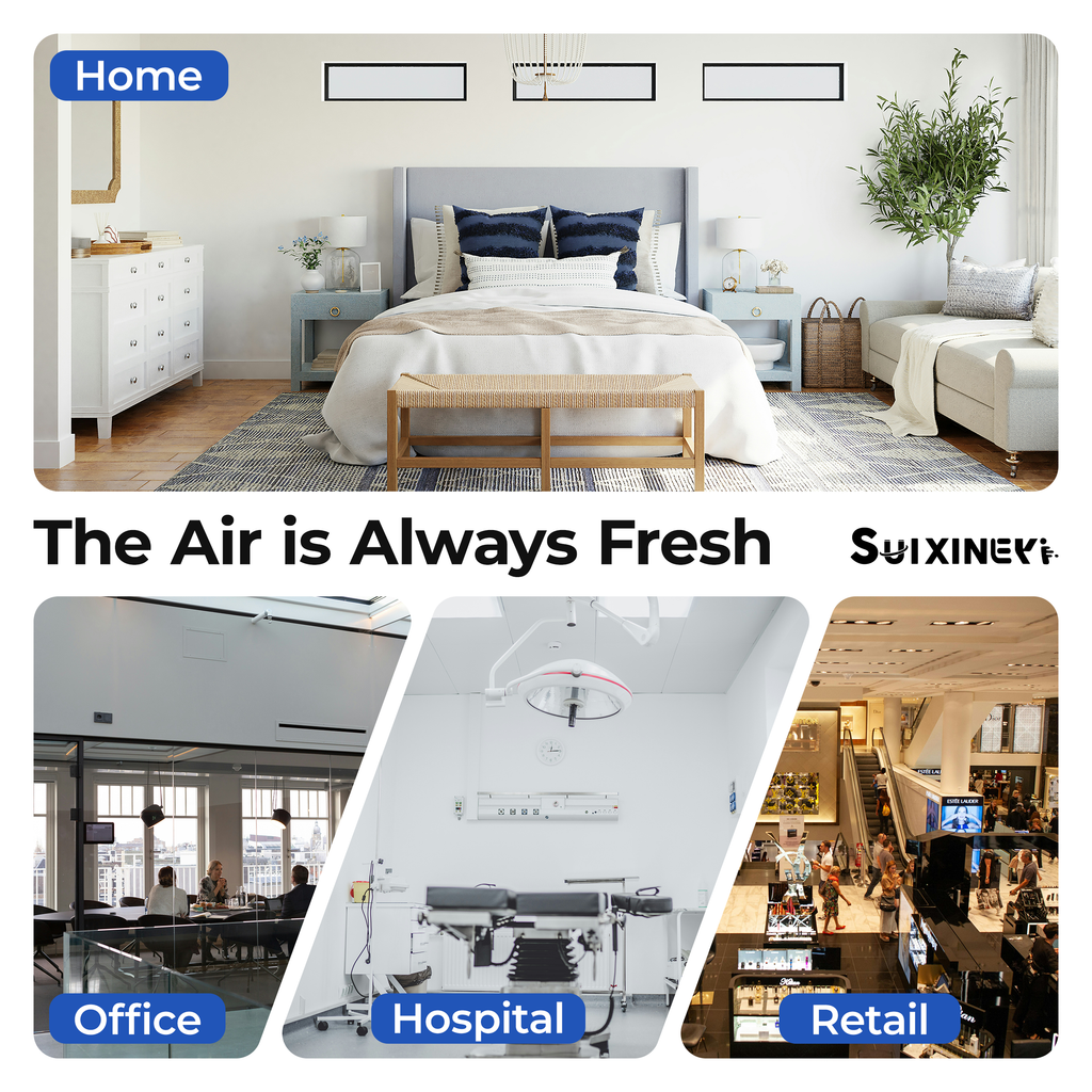 SUIXINEYI 18x24x1 Nominal HVAC Air Filter, MERV8 Pleated Replacement Filter for Air Conditioner Furnace