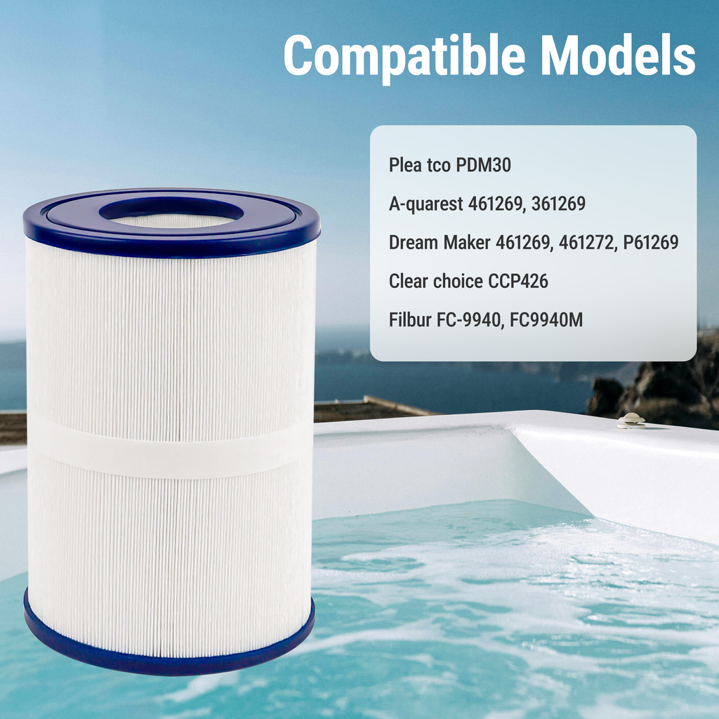 SUIXINEYI Spa Oval Filter PDM30 Compatible with Dream Maker Hot Tubs 461269, 261272, 361269, 461272