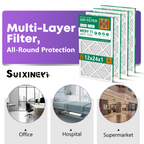 14x24x1 MERV 11 Air Filter by SUIXINEYI, High Flow HVAC Air Conditioner Furnace Filter Compatible With Residential Vent Units