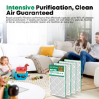 SUIXINEYI MERV 11 12x24x1 Pleated Air Filter, Universal Replacement HVAC Furnace and Central AC Filter for Household Ventilation System