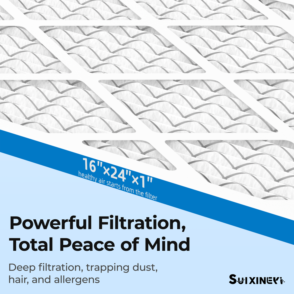 SUIXINEYI 16x20x1Air Filter, MERV 8, For Home AC Furnace and HVAC