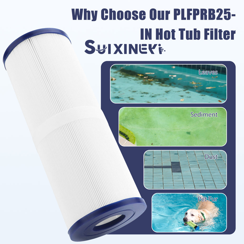 SUIXINEYI PRB25-In Spa Filter Compatible with Unicel c-4326 25Sq.ft Guardian 413-106 Filbur FC-2375 Pentair