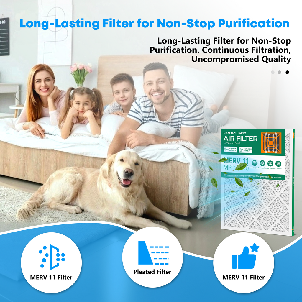 SUIXINEYI High Airflow MERV 11 20x25x1 Air Filter, Universal HVAC Furnace and Air Conditioning Replacement Filter For Home Ventilation Maintenance