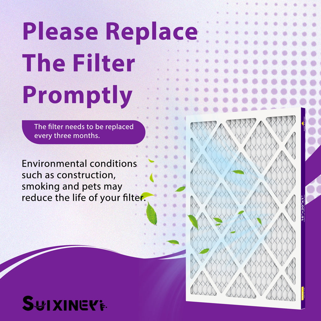 SUIXINEYI 16x20x1 Air Filter Merv 13, 1" AC Furnace Air Filters