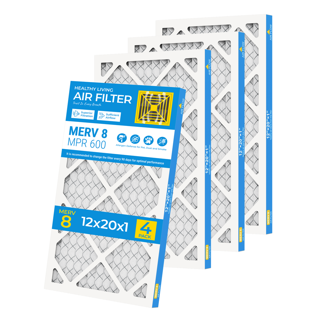 SUIXINEYI 12x20x1 Air Filter 4-Pack