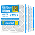 SUIXINEYI 20x20x1 Air Filter, MERV 8, Allergens and Pet Dander, 3-Month AC and Furnace Filters