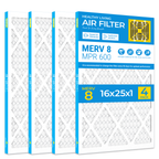 SUIXINEYI MERV 8 16x25x1 Pleated Air Filter, Replacement HVAC Filter for Residential and Commercial AC Furnace