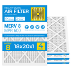 SUIXINEYI 18x24x1 Nominal HVAC Air Filter, MERV8 Pleated Replacement Filter for Air Conditioner Furnace